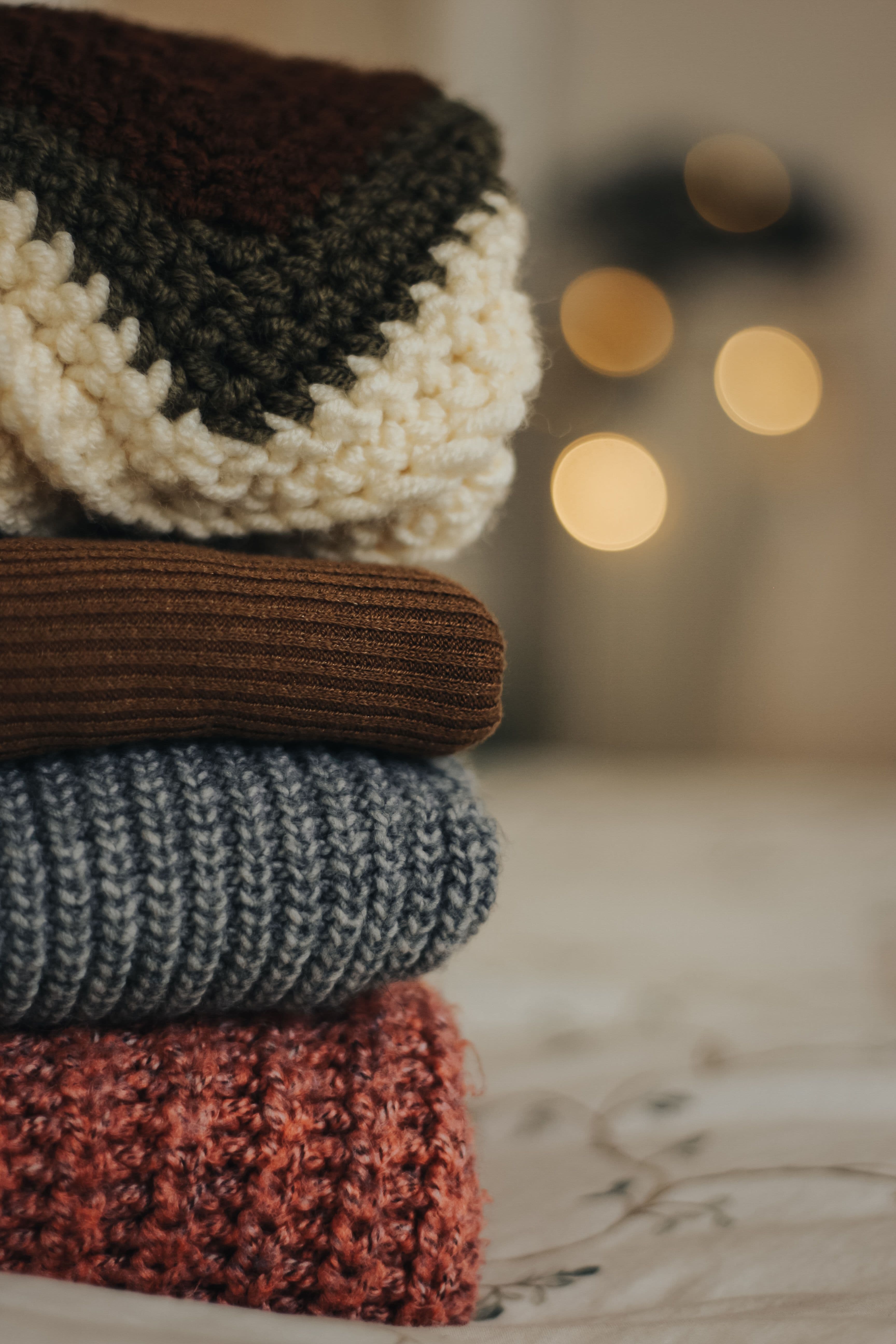 Color-Pop Sweater Pile